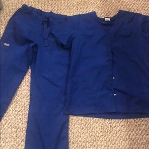 Royal blue scrubs
